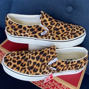 Vans Classic Slip-On Leopard Black/True White WMNS